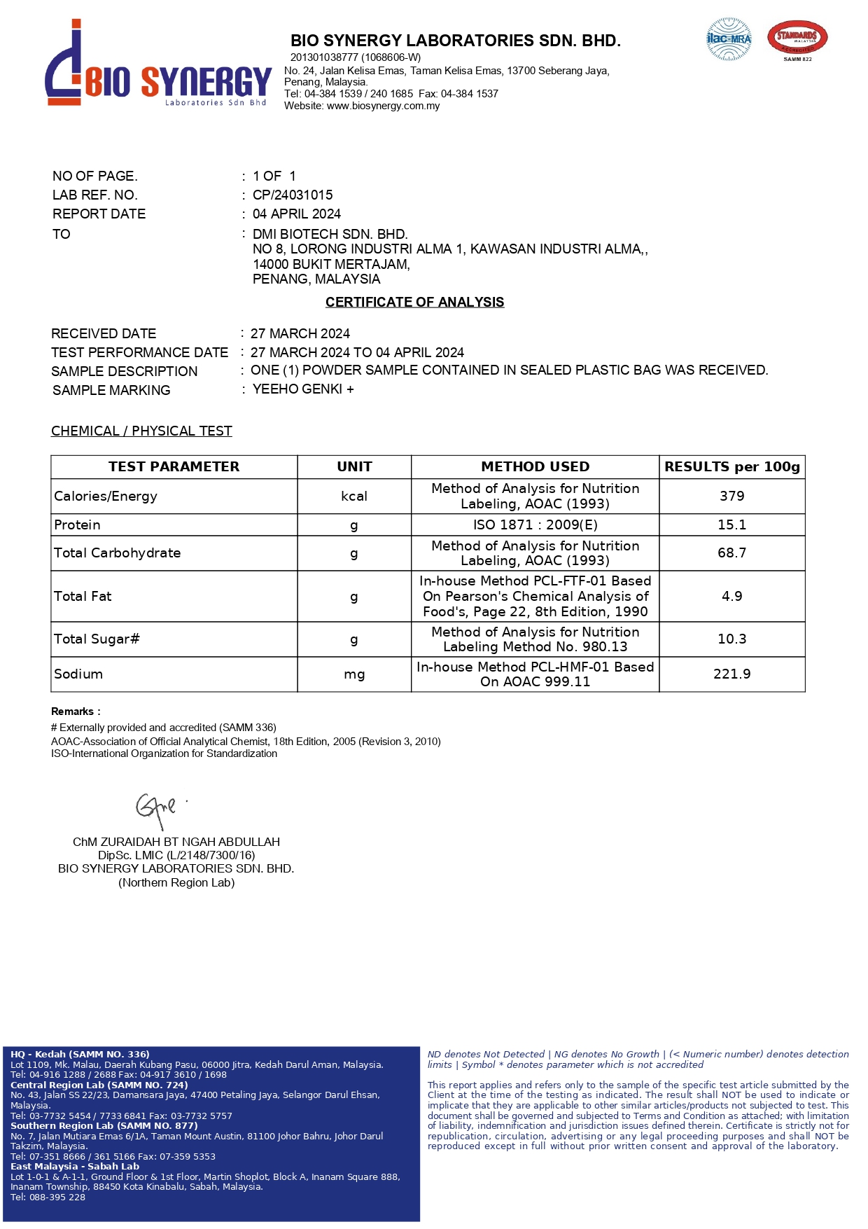 COA of YeeHo GENKI+_page-0001